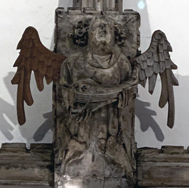 Angel playing cithern